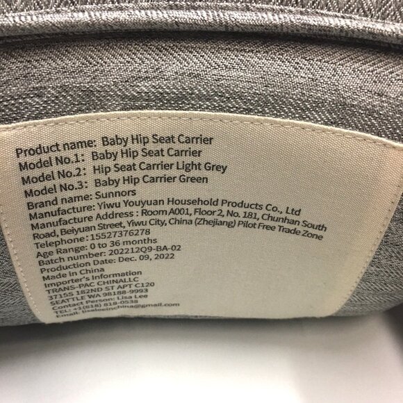 🛑 SUNNORS Toddler ➕🆒 SEAT CARRIER Baby Hip Holder Adjustable Strap 💸BUY NOW‼️ - Picture 15 of 16